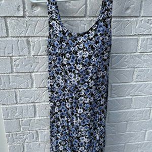 American Eagle Floral Sundress Open Back